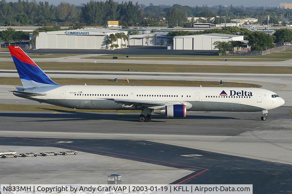 N833MH, 2000 Boeing 767-432/ER C/N 29706, Delta Airlines 767-400