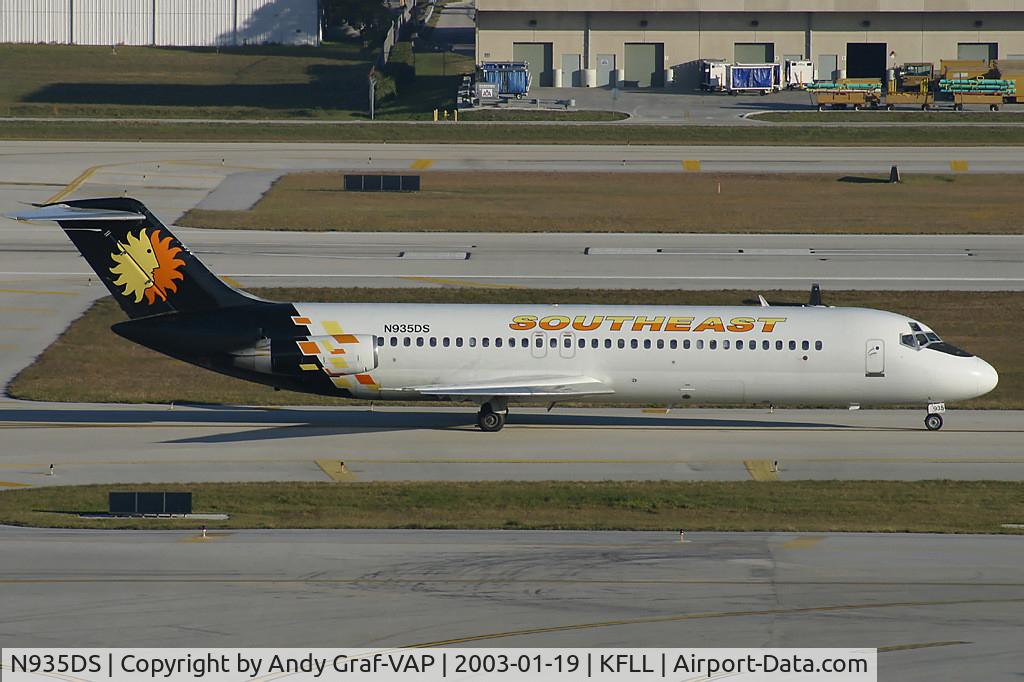N935DS, 1982 McDonnell Douglas DC-9-31 C/N 48158, Southeast DC 9-31