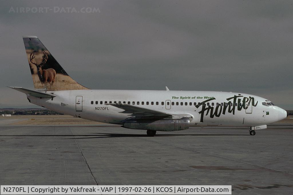 N270FL, 1981 Boeing 737-2L9 C/N 22733, Frontier Boeing 737-200