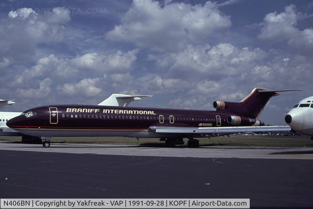 N406BN, 1968 Boeing 727-291 C/N 19991, Braniff Boeing 727-200