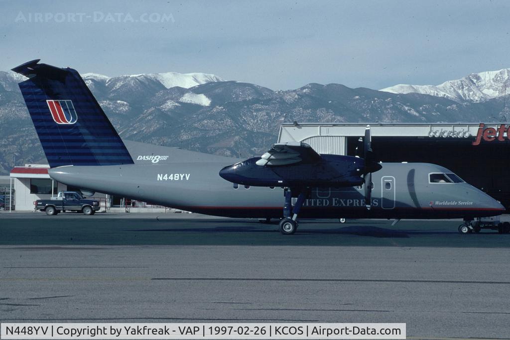 N448YV, 1996 De Havilland Canada DHC-8-202 Dash 8 C/N 448, United Express Dash8-100
