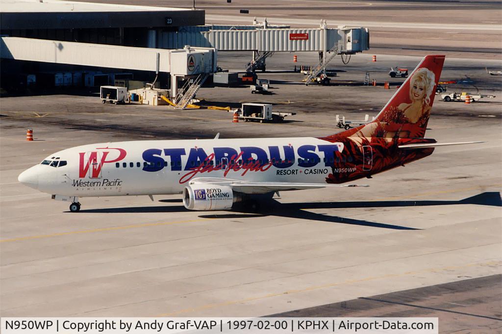 N950WP, 1985 Boeing 737-301 C/N 23229, Western Pacific 737-300