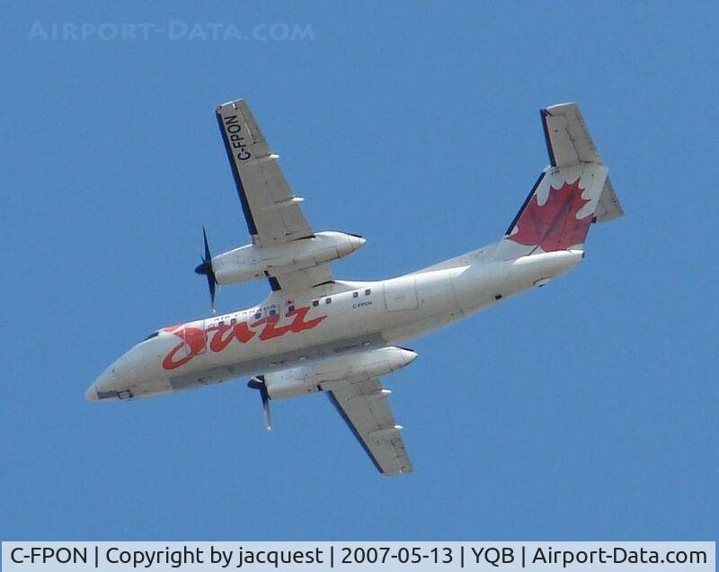 C-FPON, 1989 De Havilland Canada DHC-8-102 Dash 8 C/N 171, On approach runway 30