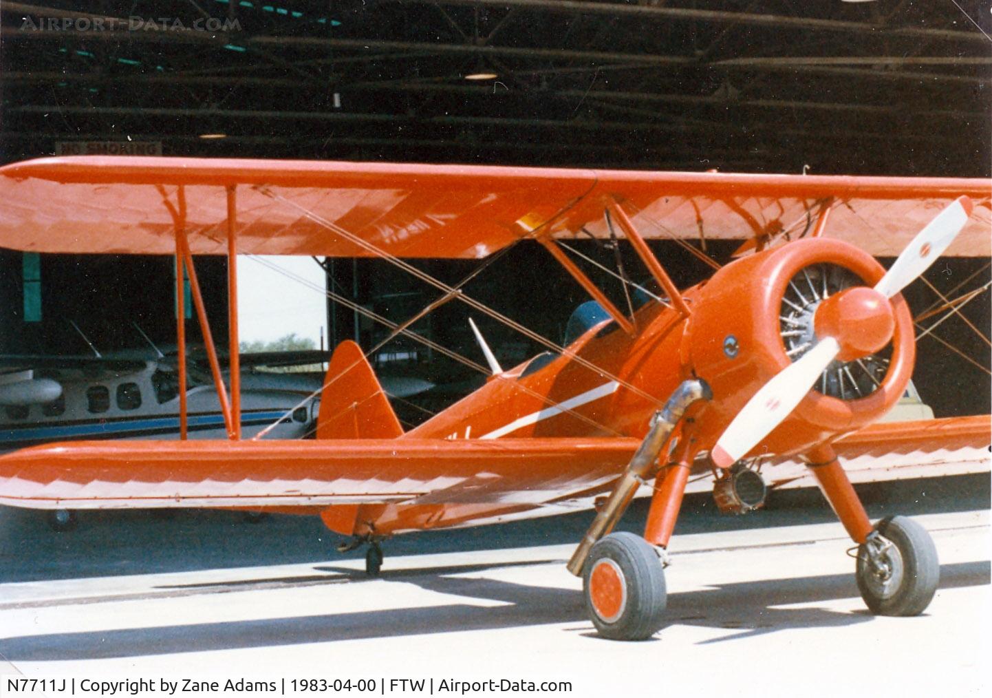 N7711J, 1942 Boeing A75N1(PT17) C/N 75-4022, Stearman at Meacham Field