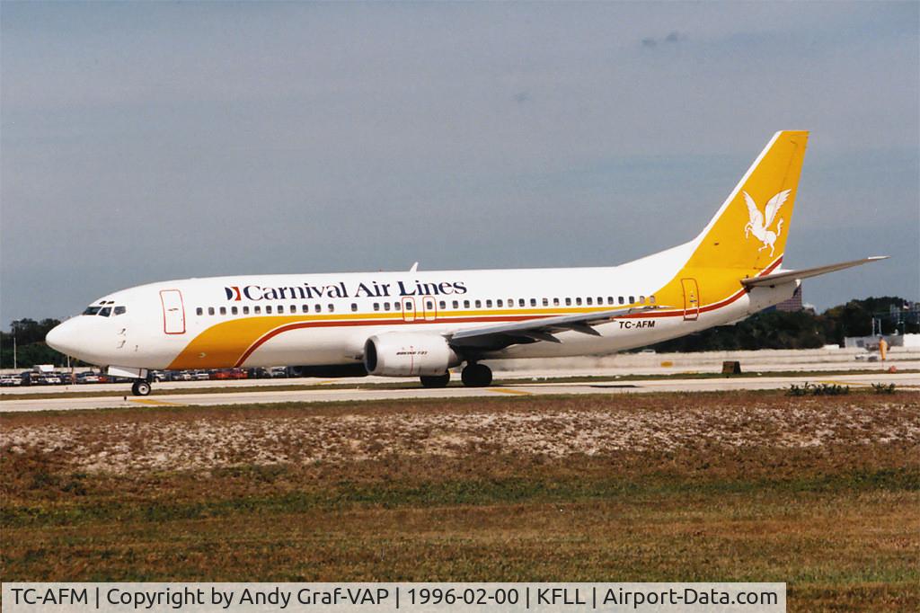 TC-AFM, 1992 Boeing 737-4Q8 C/N 26279, Carnival Airlines 737-400