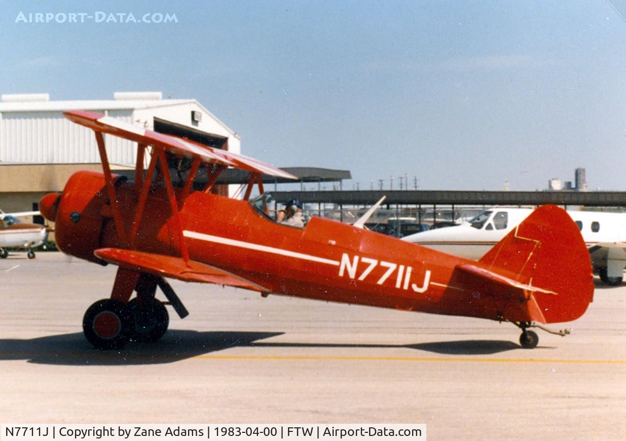 N7711J, 1942 Boeing A75N1(PT17) C/N 75-4022, Stearman at Meacham Field
