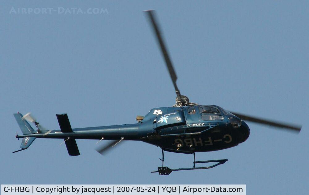 C-FHBG, 1981 Aerospatiale AS-350BA Ecureuil C/N 1440, Working a few miles from the airport