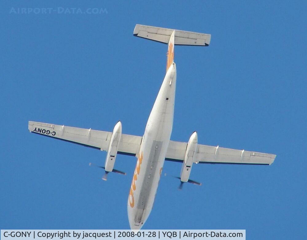 C-GONY, 1988 De Havilland Canada DHC-8-102 Dash 8 C/N 115, On approach runway 30