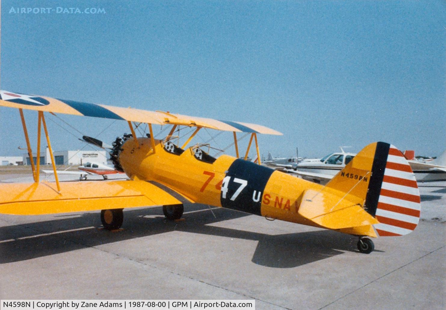 N4598N, Boeing N2S-3 C/N 0000, Stearman at Grand Prairie