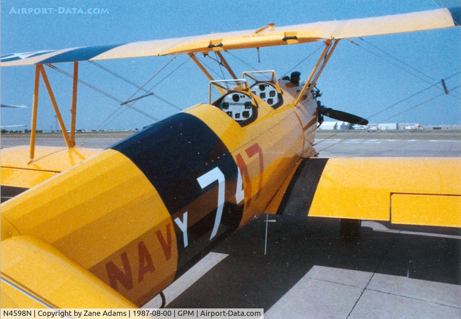 N4598N, Boeing N2S-3 C/N 0000, Stearman at Grand Prairie