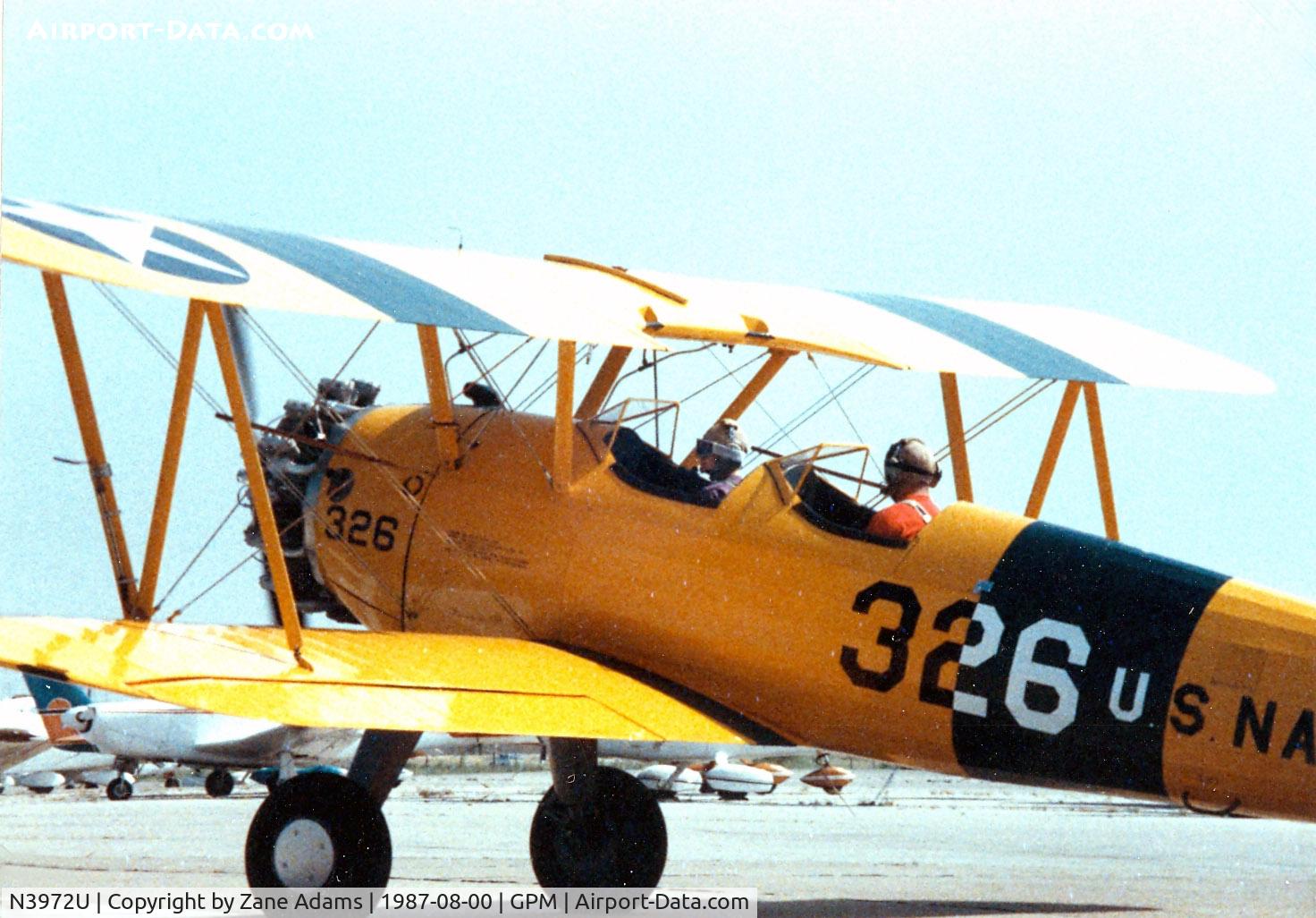 N3972U, Boeing 75 C/N AR-26, Stearman at Grand Prairie