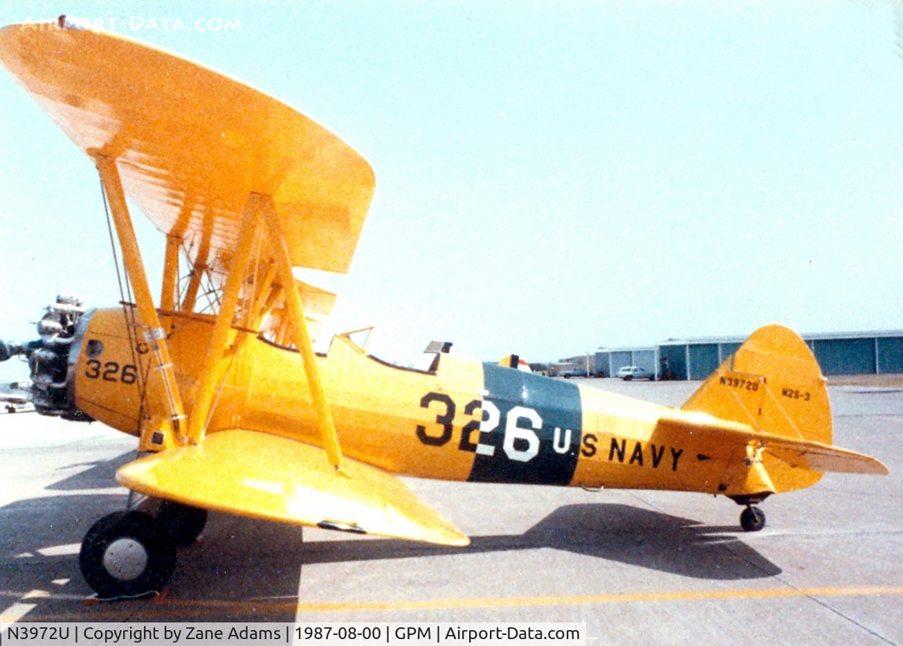 N3972U, Boeing 75 C/N AR-26, Stearman at Grand Prairie