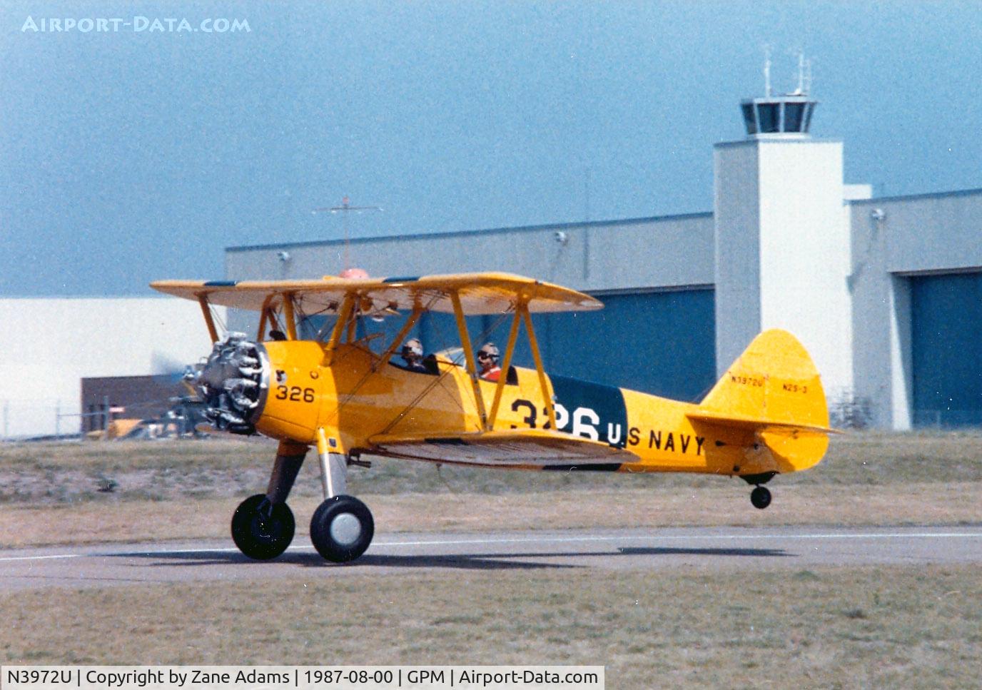 N3972U, Boeing 75 C/N AR-26, Stearman at Grand Prairie