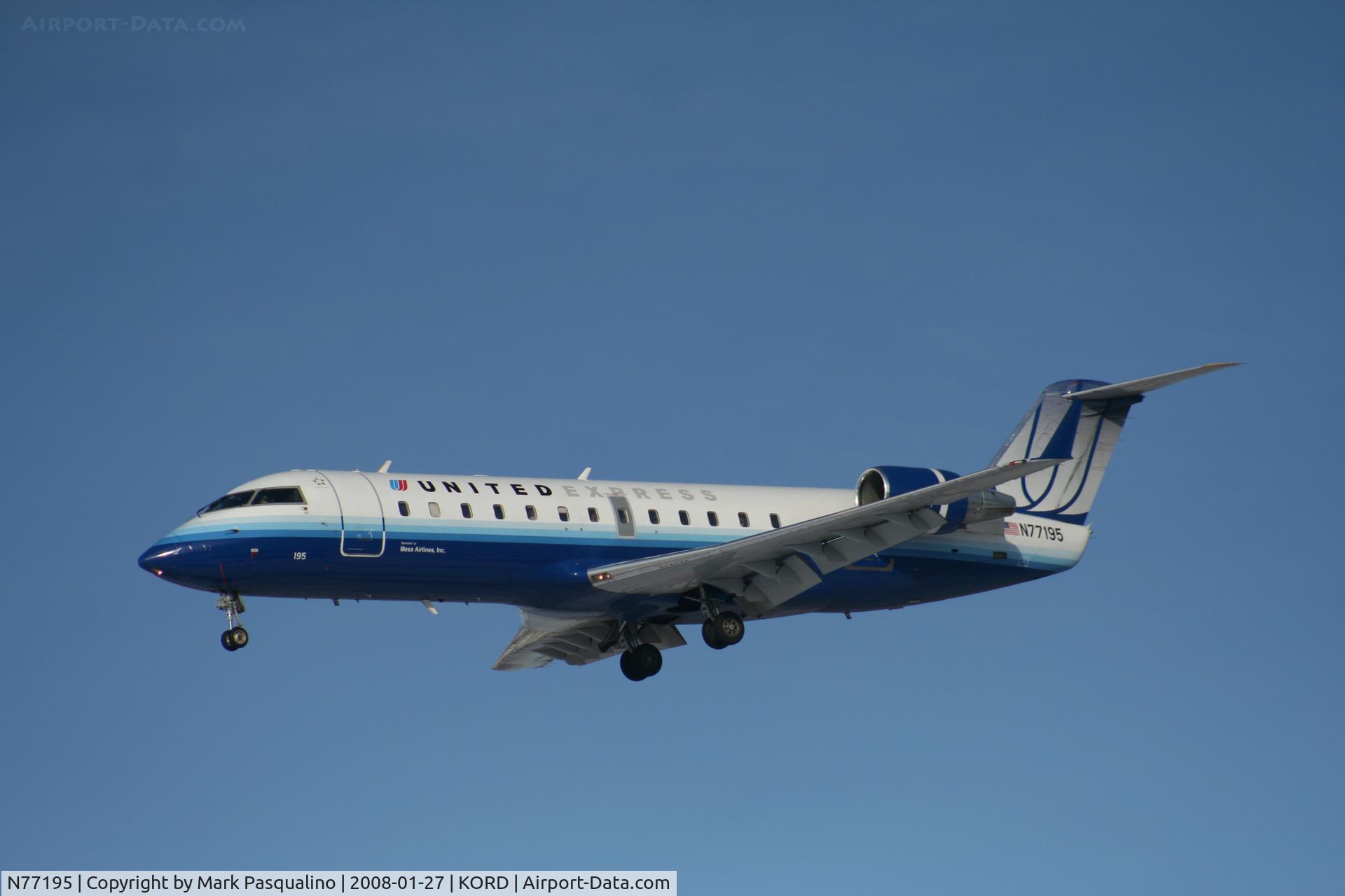 N77195, 1997 Canadair CRJ-200LR (CL-600-2B19) C/N 7195, CL-600-2B19