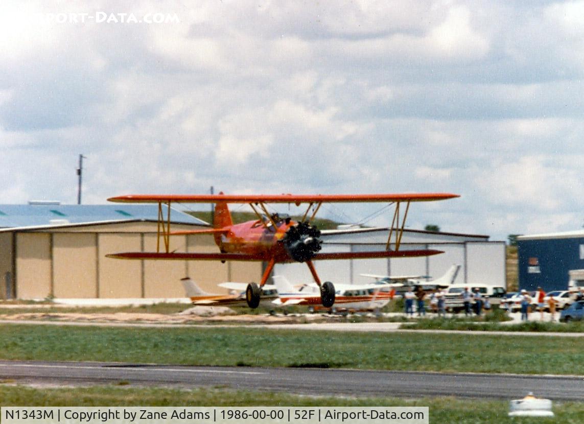 N1343M, Boeing E75 C/N 75-8445, Stearman at Aero Valley (Northwest Regional)