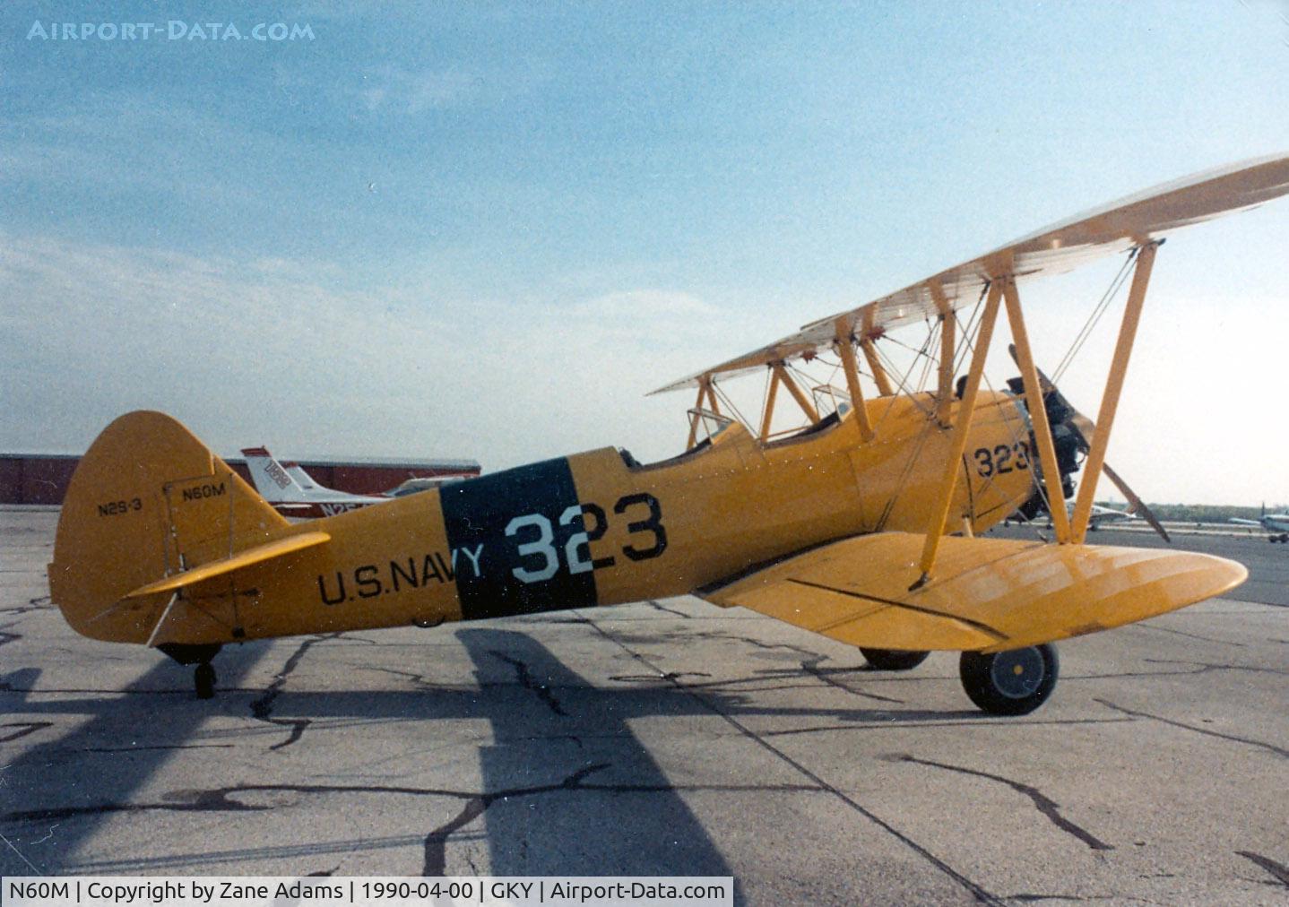 N60M, 1943 Boeing A75N1 (PT-17) C/N 75-4572, Stearman at Arlington