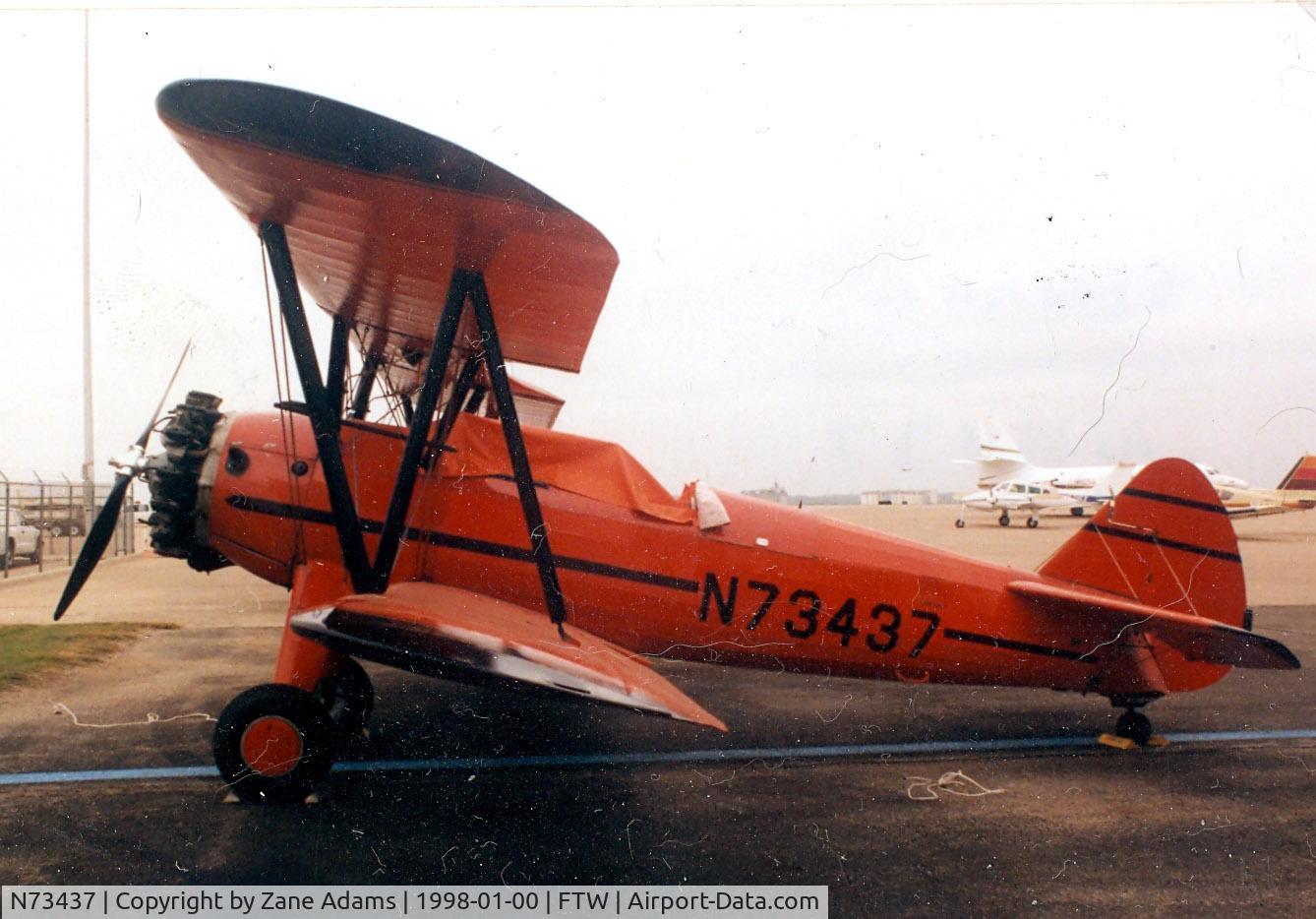 N73437, 1956 Boeing B75N1 C/N 75-6703, Stearman at Meacham Field