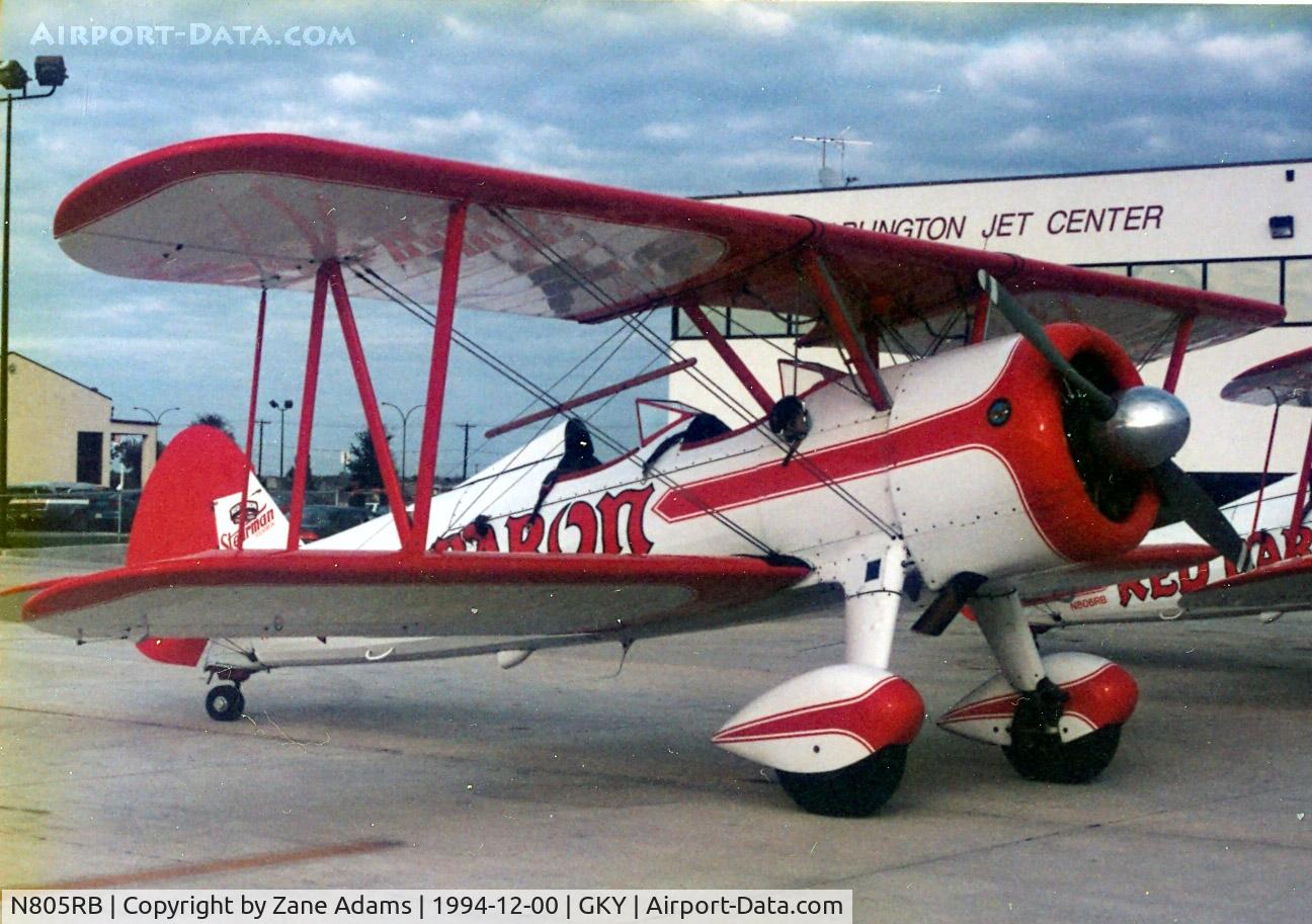 N805RB, 1941 Boeing PT-17/R985 Kaydet (A75N1) C/N 75-2729, Red Baron Stearman