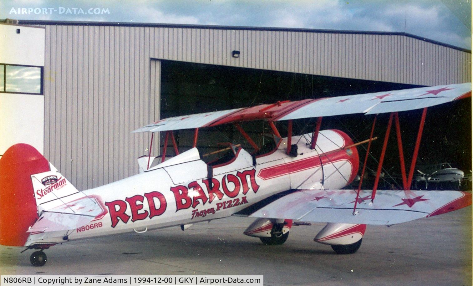 N806RB, 1942 Boeing A75 C/N 75-4000, Red Baron Stearman - this is of of two Red Baron aircraft that were destroyed in an airshow midair collision at Kissimmee, FL 04/19/98