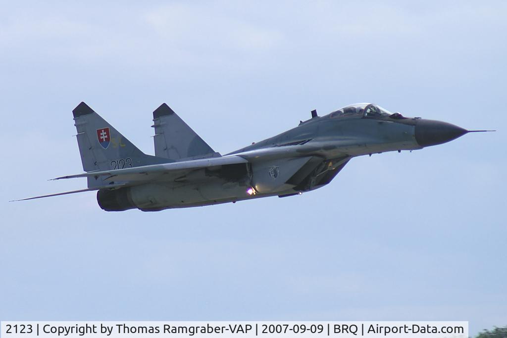 2123, Mikoyan-Gurevich MiG-29AS C/N 2960536201, Slovakia - Air Force Mikoyan-Gurevich Mig29