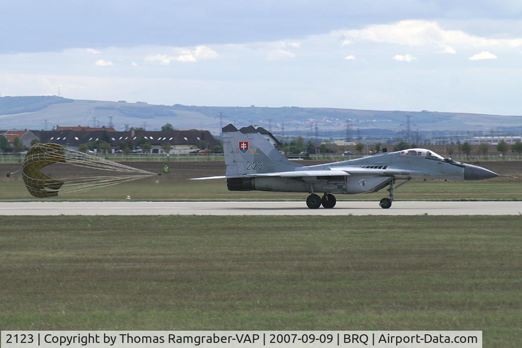 2123, Mikoyan-Gurevich MiG-29AS C/N 2960536201, Slovakia - Air Force Mikoyan Gurevich Mig29