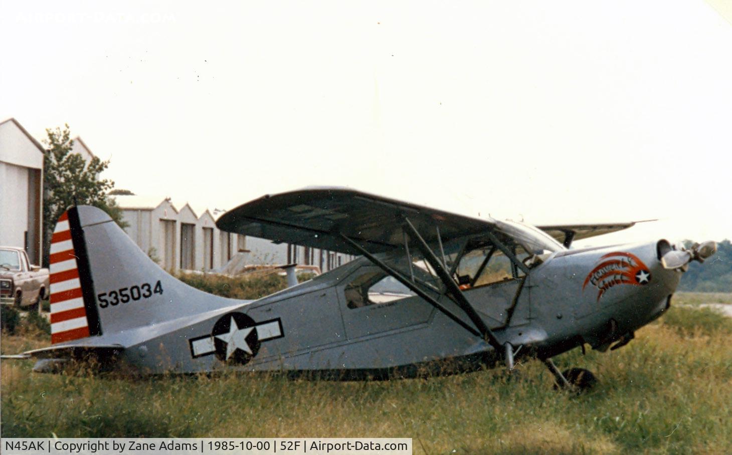 N45AK, 1946 Stinson L-5G Sentinel C/N 76-4618, This aicraft is currently in the Thai Aviation (Tango Squadron) Museum