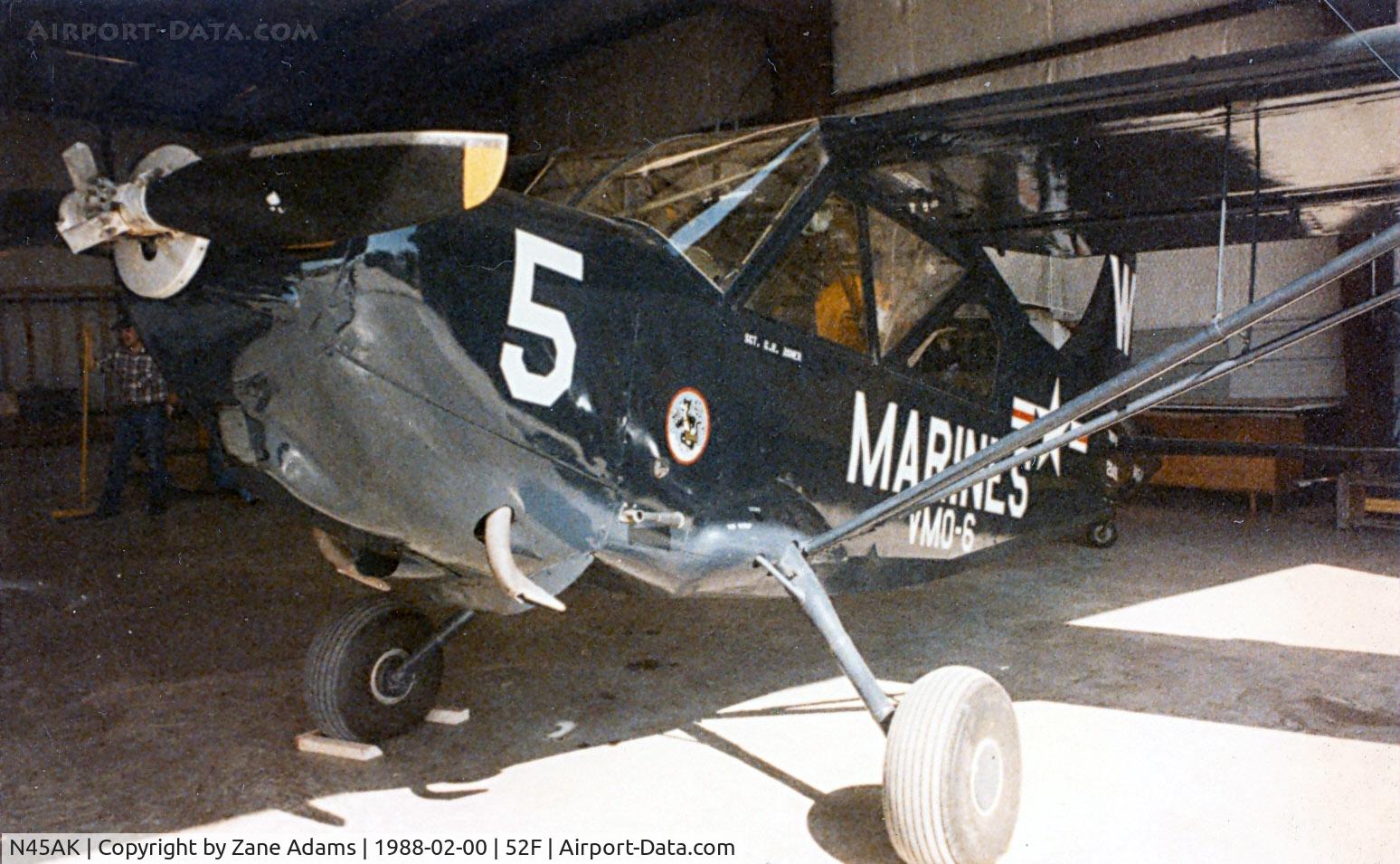 N45AK, 1946 Stinson L-5G Sentinel C/N 76-4618, This aircraft is currently in the Thai Aviation (Tango Squadron) Museum