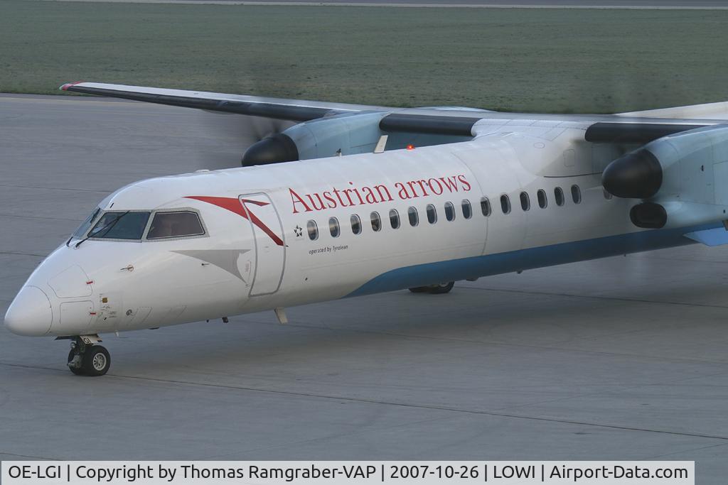OE-LGI, 2004 De Havilland Canada DHC-8-402Q Dash 8 C/N 4100, Austrian Arrows DeHavilland Canada Dash 8-400