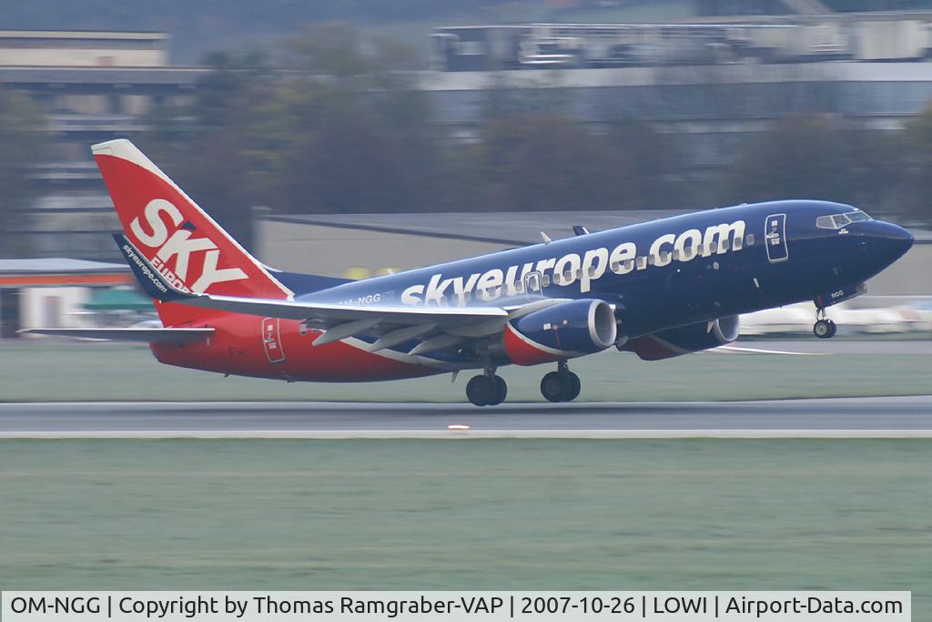 OM-NGG, 2007 Boeing 737-76N C/N 34753, Sky Europe Airlines Boeing 737-700