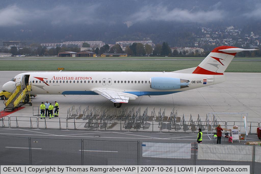 OE-LVL, 1992 Fokker 100 (F-28-0100) C/N 11404, Austrian Arrows Fokker 100