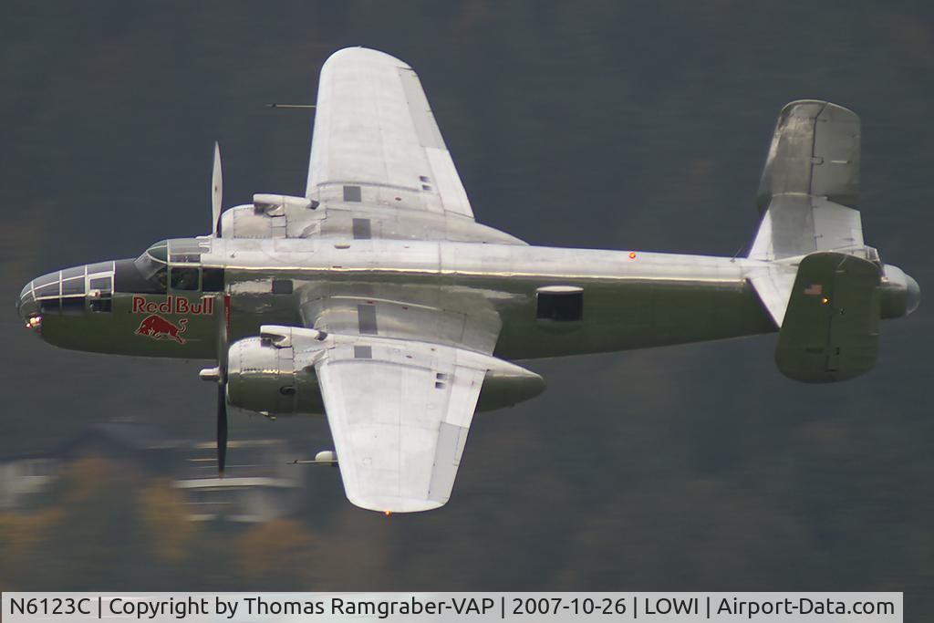 N6123C, 1945 North American B-25J-30-NC Mitchell Mitchell C/N 108-47647, Red Bull (The Flying Bulls) North American B25 Mitchell