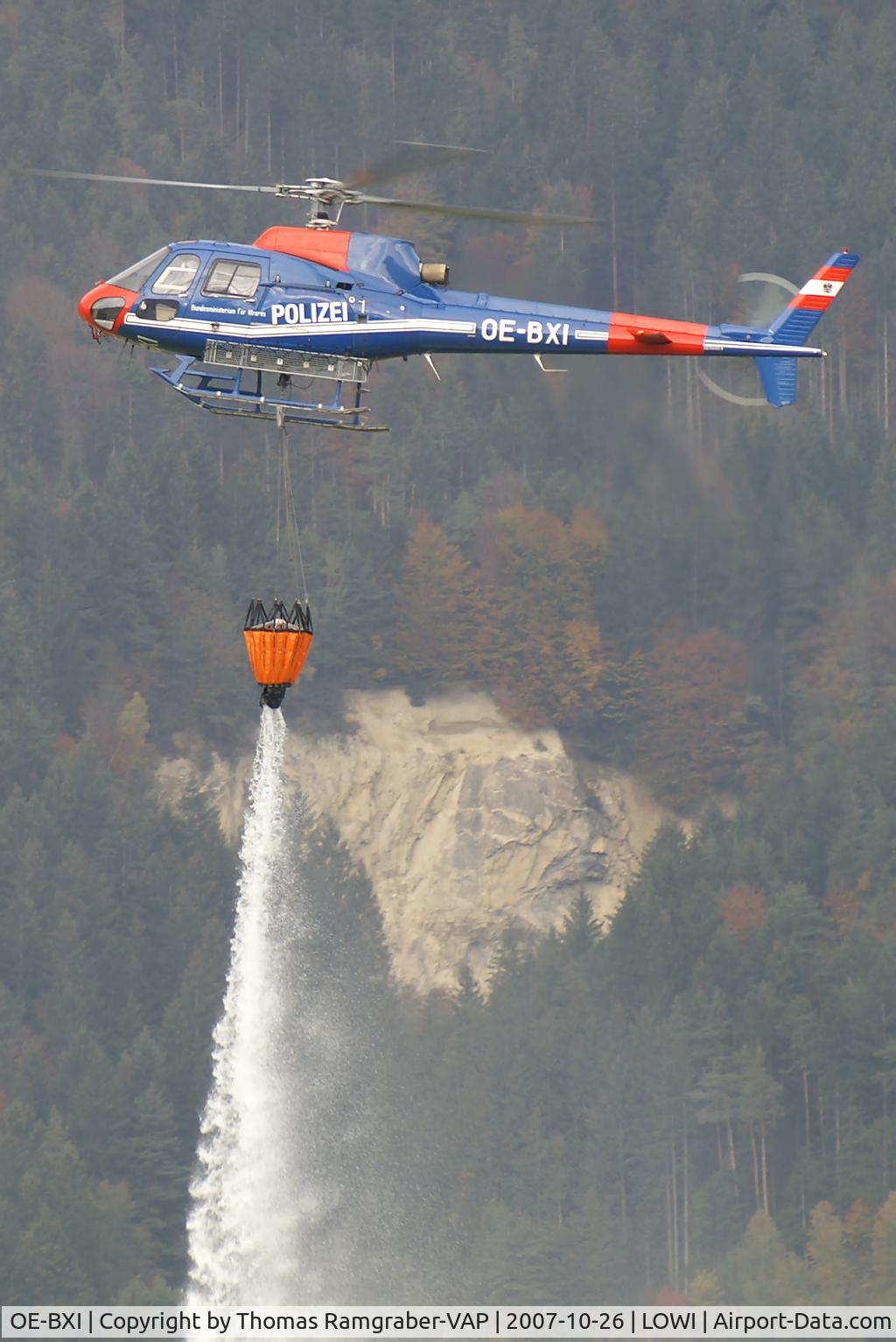 OE-BXI, Aerospatiale AS-350B-1 Ecureuil C/N 1899, Austria - Ministry of Interior Eurocopter AS355
