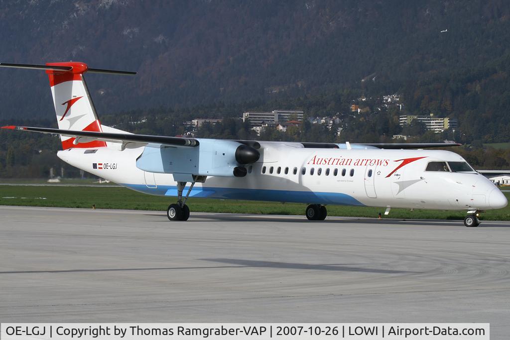 OE-LGJ, 2005 De Havilland Canada DHC-8-402Q Dash 8 C/N 4104, Austrian Arrows DeHavilland Canada Dash 8-400