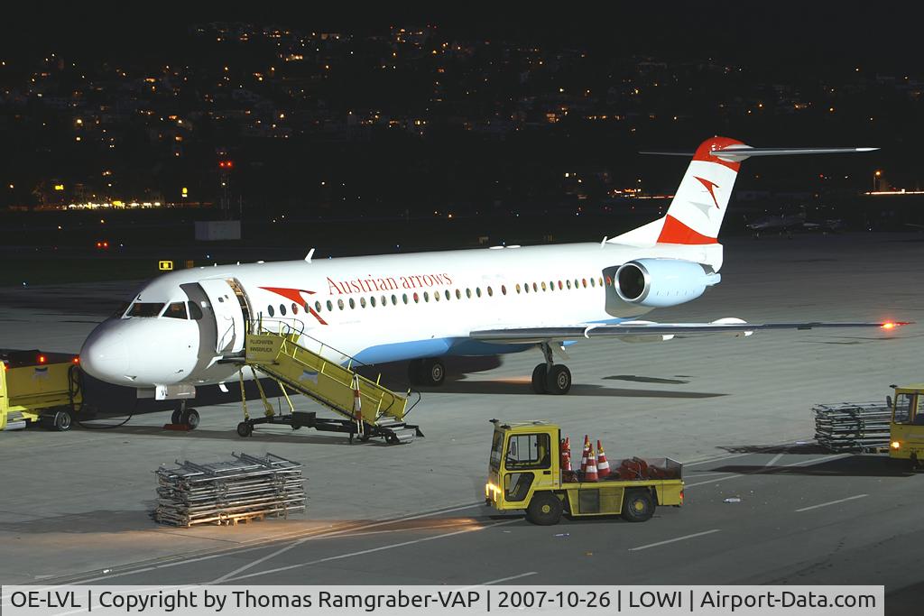 OE-LVL, 1992 Fokker 100 (F-28-0100) C/N 11404, Austrian Arrows Fokker 100