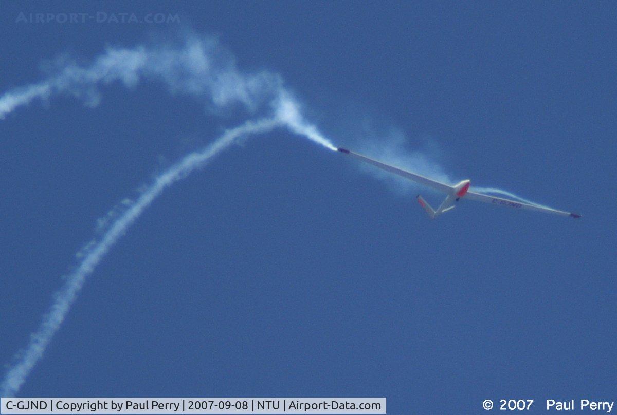 C-GJND, 1973 Start & Flug H101 Salto C/N 23, Riding her right on the edge of a stall