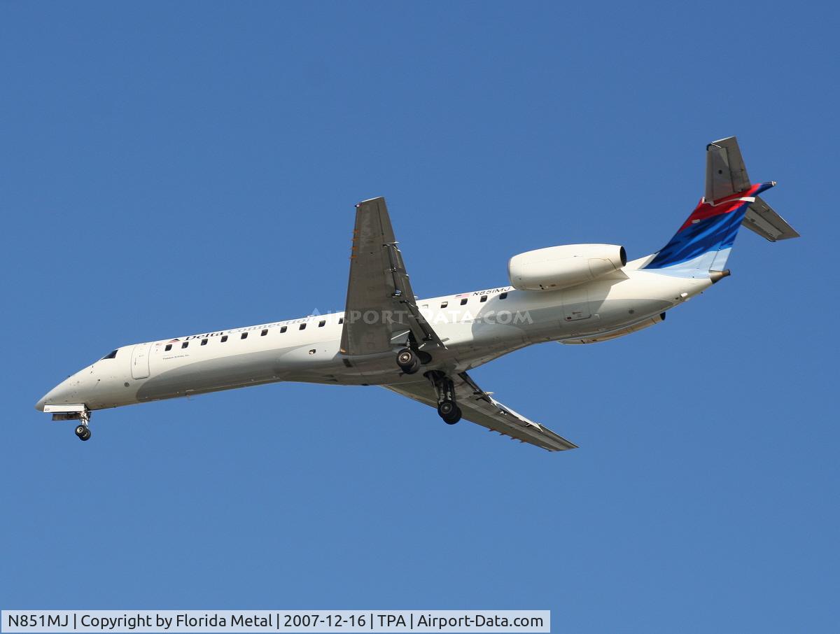 N851MJ, 2002 Embraer EMB-145LR C/N 145572, Delta Connection