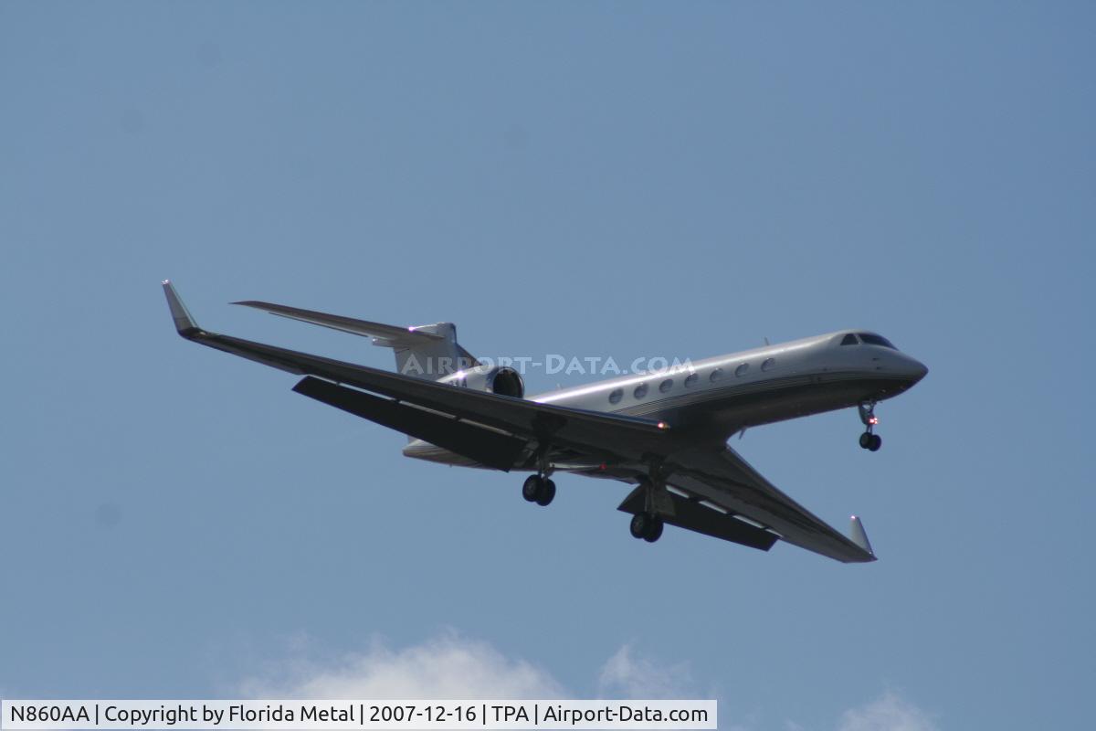 N860AA, 2005 Gulfstream Aerospace GV-SP (G550) C/N 5079, G550