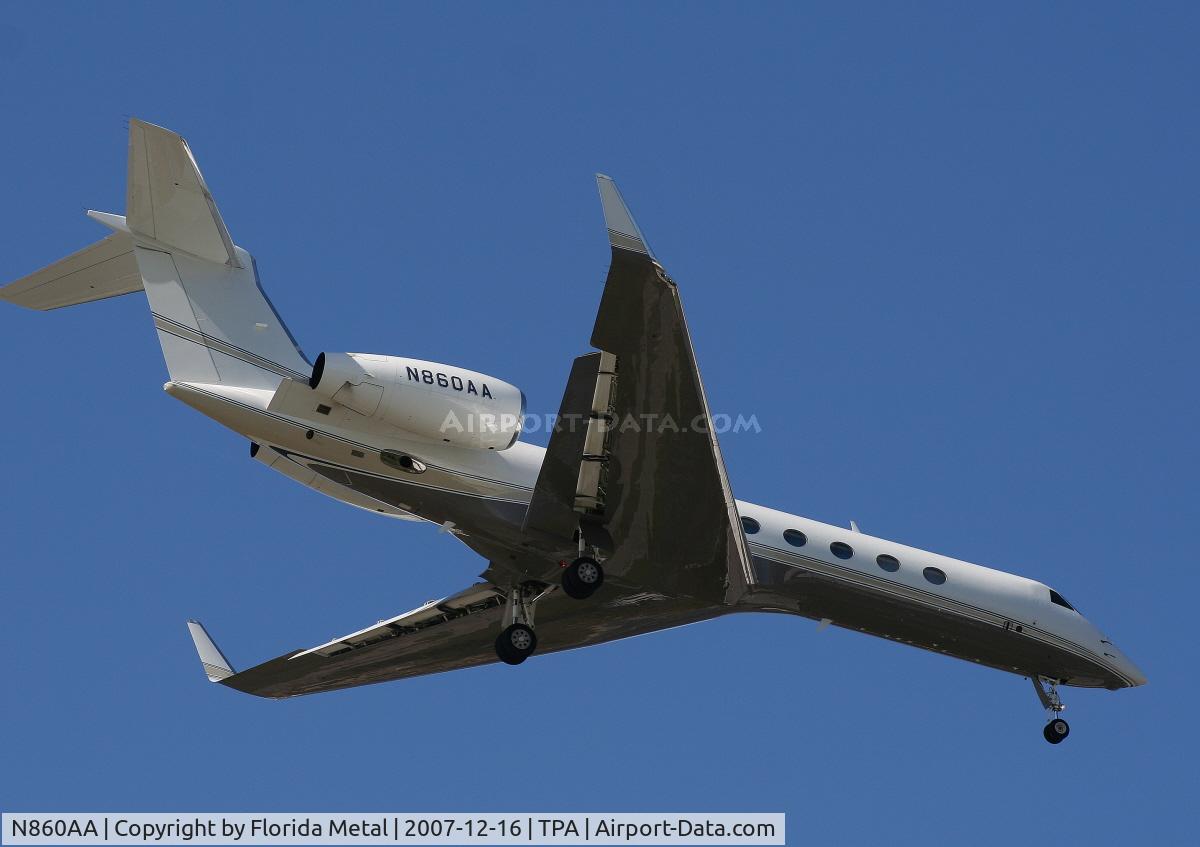 N860AA, 2005 Gulfstream Aerospace GV-SP (G550) C/N 5079, G550