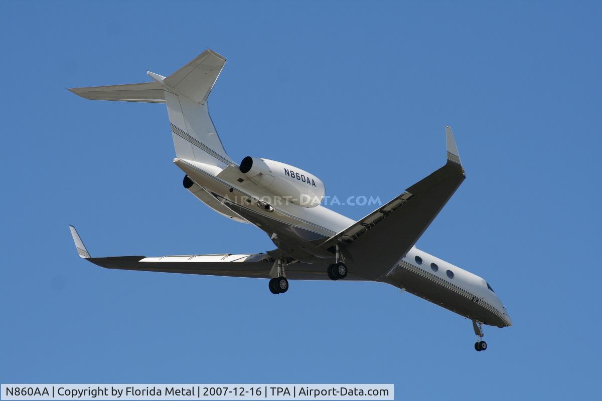 N860AA, 2005 Gulfstream Aerospace GV-SP (G550) C/N 5079, G550