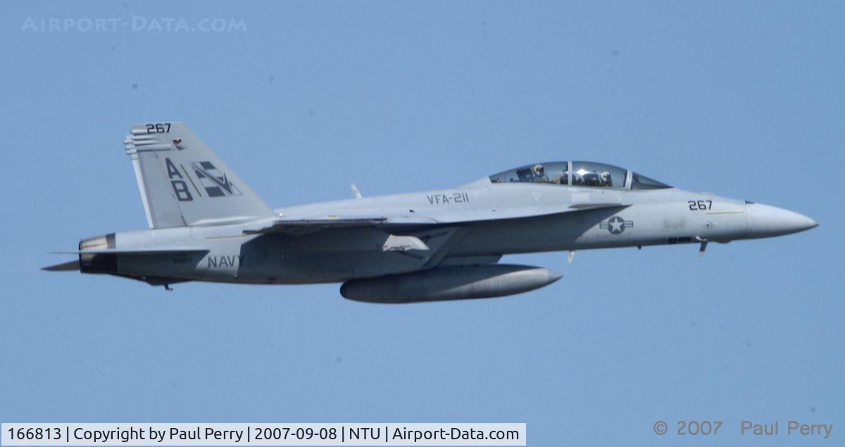166813, Boeing F/A-18F Super Hornet C/N F186, Part of the TACDemo, ready to strut her stuff