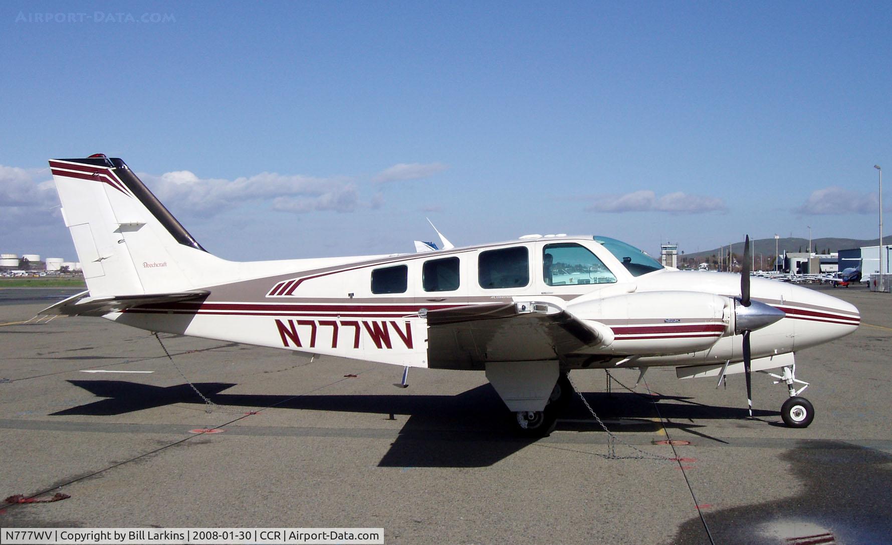 N777WV, 1996 Raytheon Aircraft Company 58 C/N TH-1784, Visitor from Folsom.
