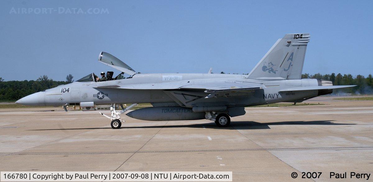 166780, Boeing F/A-18E Super Hornet C/N E126, One of the Tomcatter's participating birds.  Glad to see they kept the namesake intact