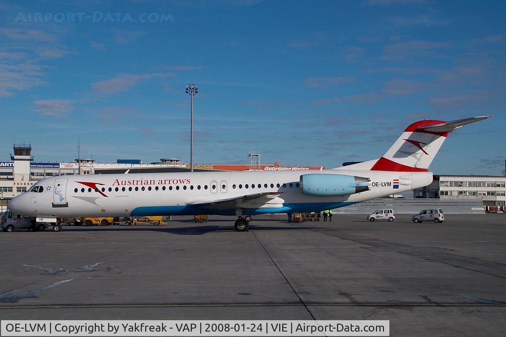 OE-LVM, 1991 Fokker F100 (F-28-0100) C/N 11361, Austrian Arrows Fokker 100