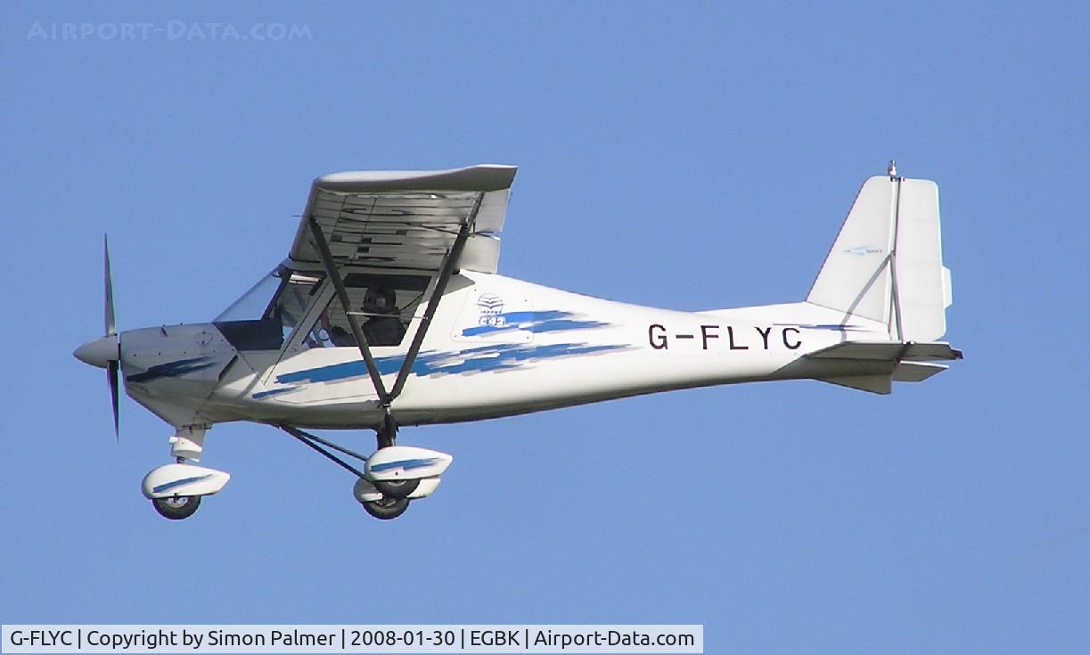 G-FLYC, 2005 Comco Ikarus C42 FB100 C/N 0503-6656, Ikarus C42 landing at Sywell