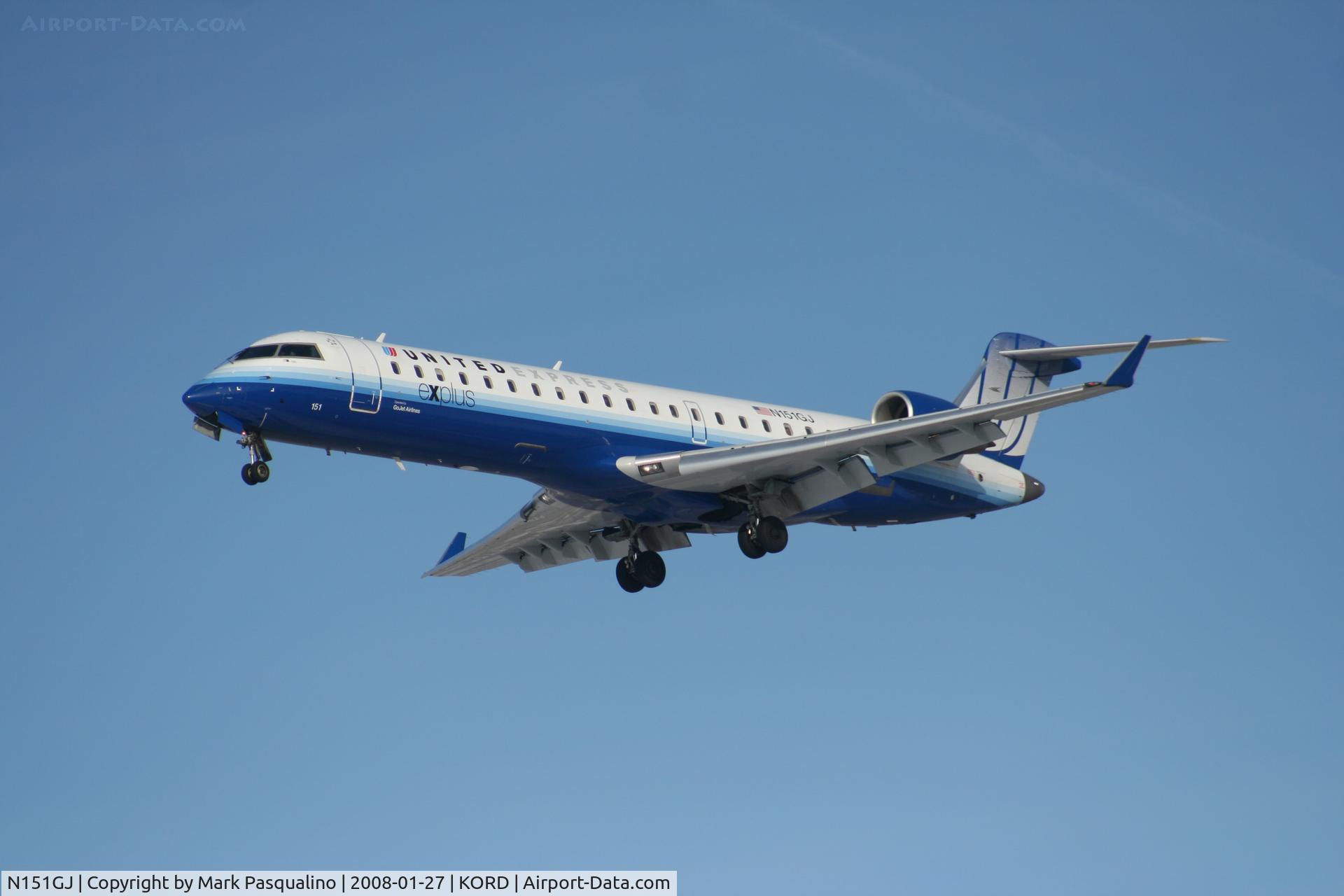 N151GJ, 2005 Bombardier CRJ-702 (CL-600-2C10) Regional Jet C/N 10216, CL-600-2C10