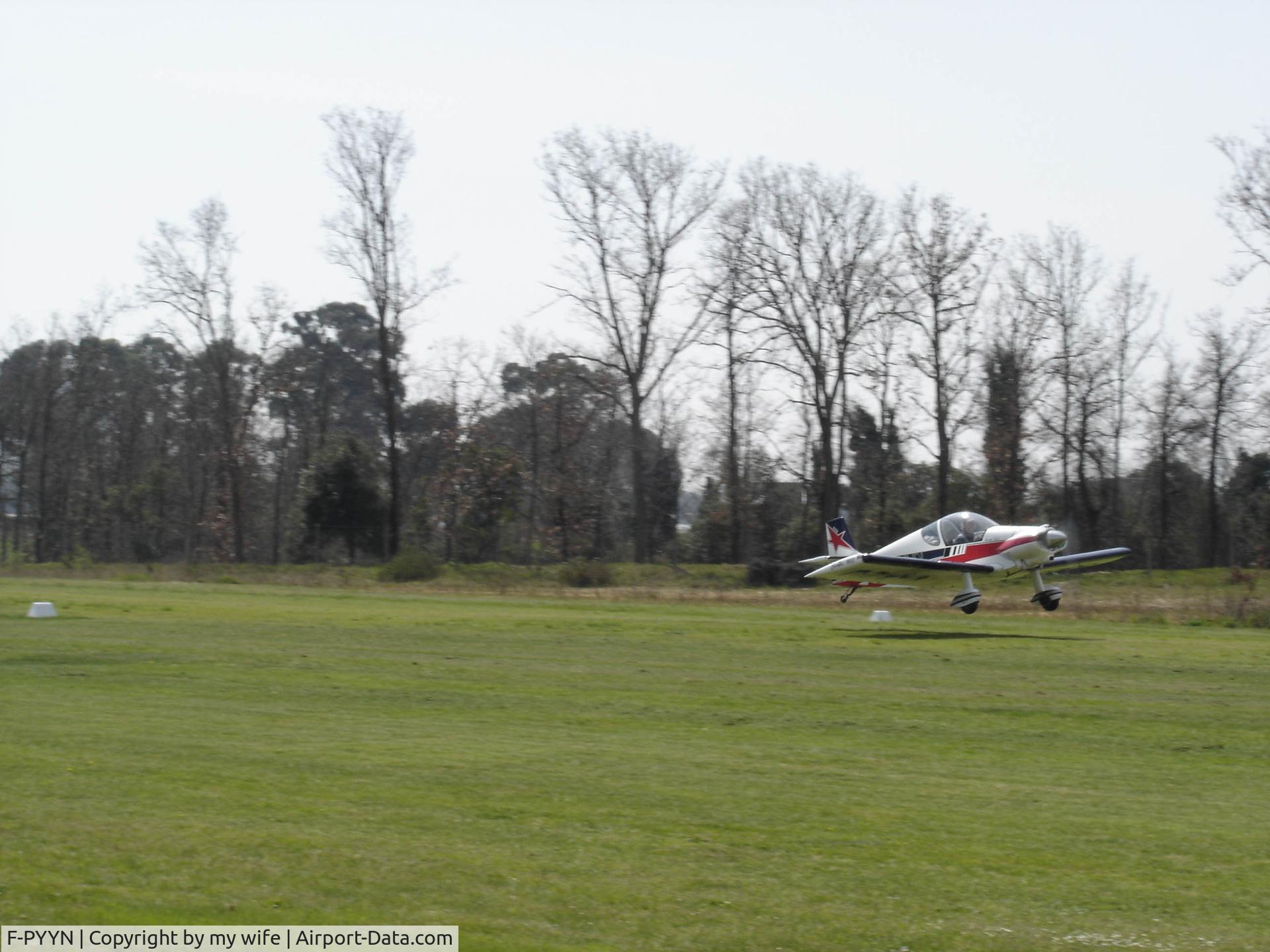 F-PYYN, Brugger MB-2 Colibri C/N 228, my colibri while landing in Sabaudia, Italy