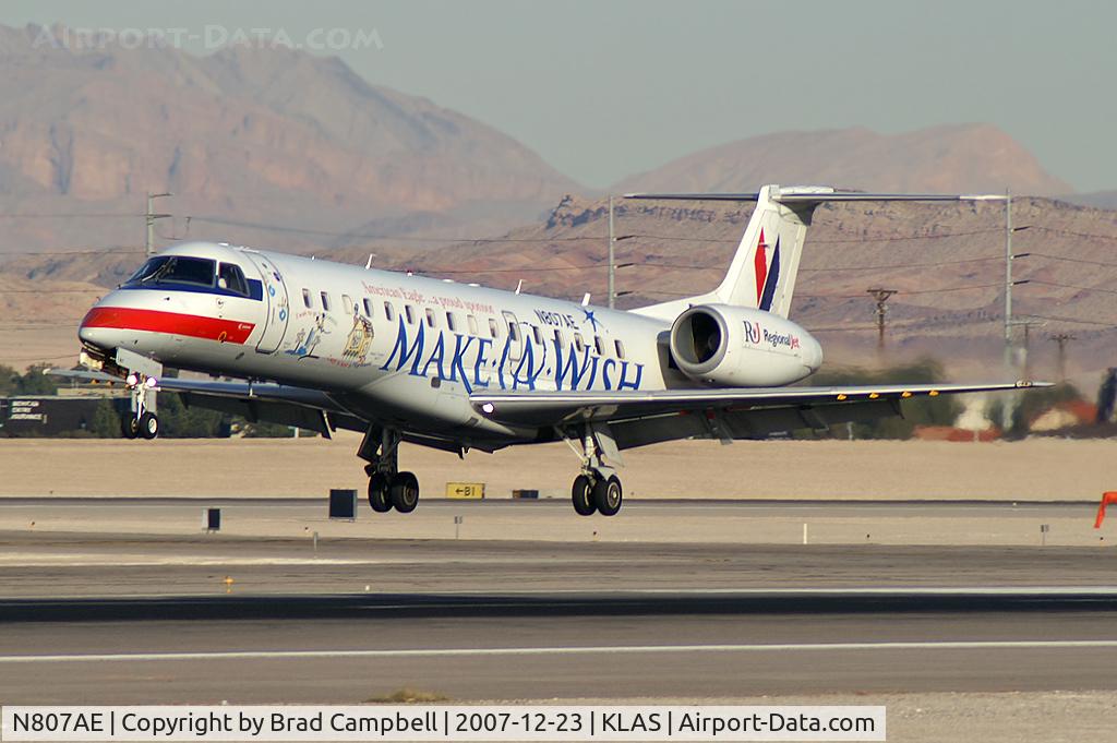 N807AE, 2001 Embraer ERJ-140LR (EMB-135KL) C/N 145506, American Eagle Airlines / 2001 Embraer EMB-135KL