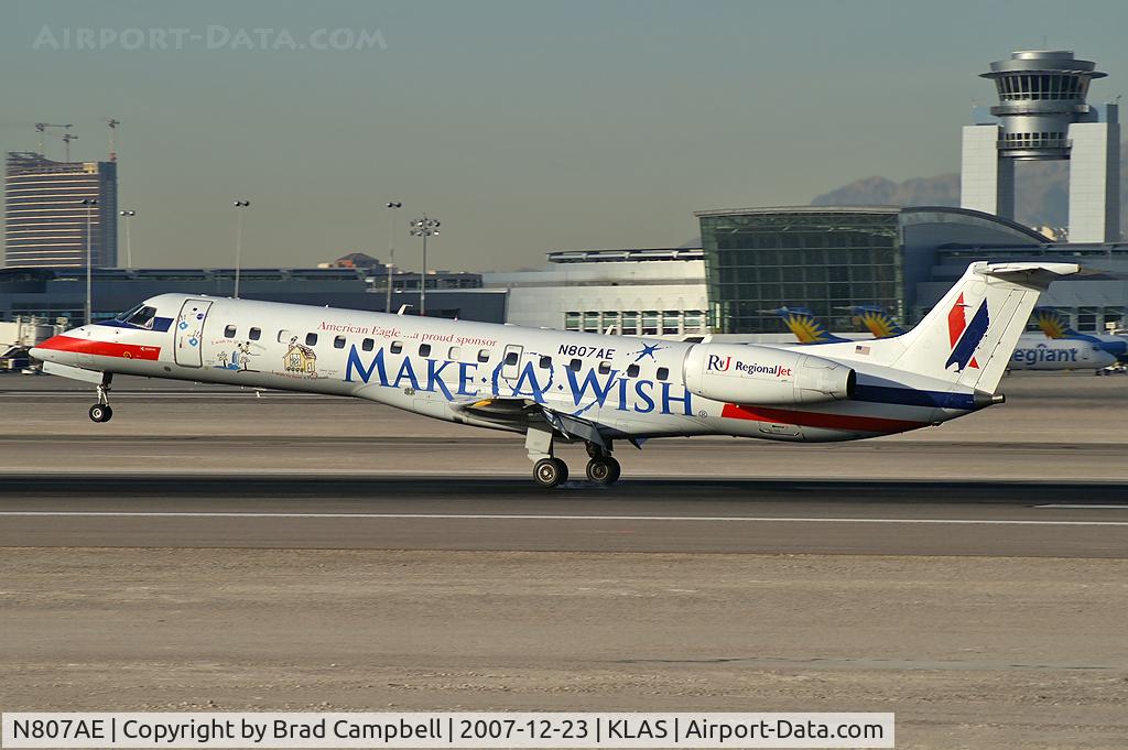 N807AE, 2001 Embraer ERJ-140LR (EMB-135KL) C/N 145506, American Eagle Airlines / 2001 Embraer EMB-135KL
