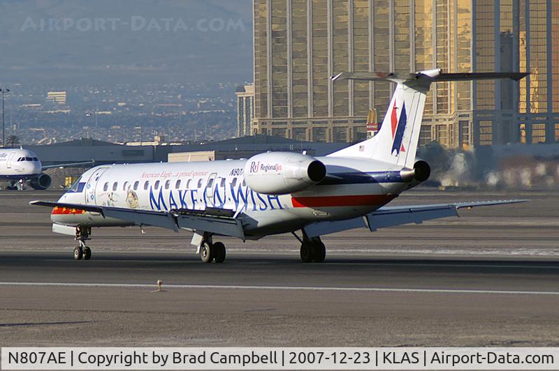 N807AE, 2001 Embraer ERJ-140LR (EMB-135KL) C/N 145506, American Eagle Airlines / 2001 Embraer EMB-135KL