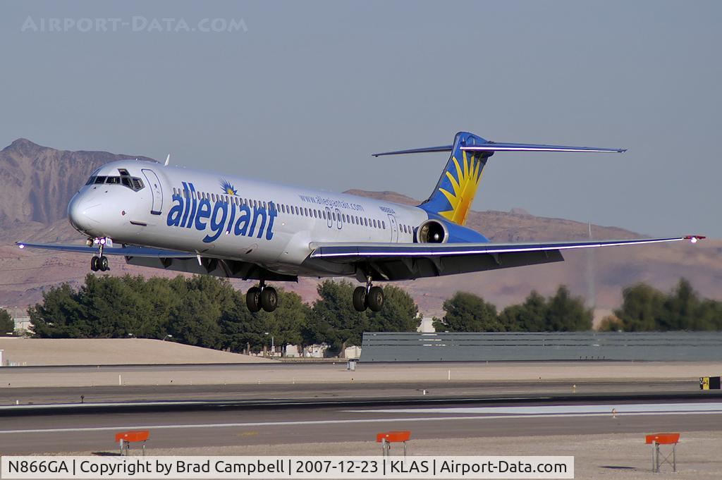 N866GA, 1989 McDonnell Douglas MD-83 (DC-9-83) C/N 49910, Allegiant Air / 1989 McDonnell Douglas DC-9-83(MD-83)